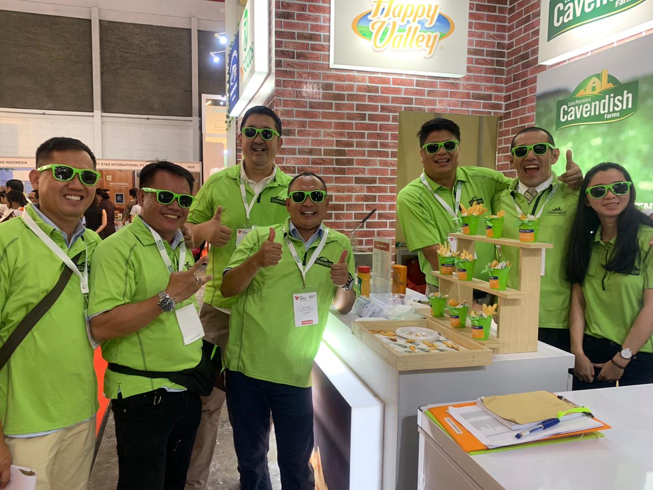 Cavendish Farms representatives at the Jakarta International Expo in Indonesia