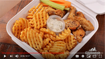Cavendish Farms® Crispy Lattice Fries with Peppercorn Wings Video