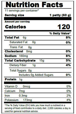 hash brown label patties cavendish nutrition frozen farms where description live