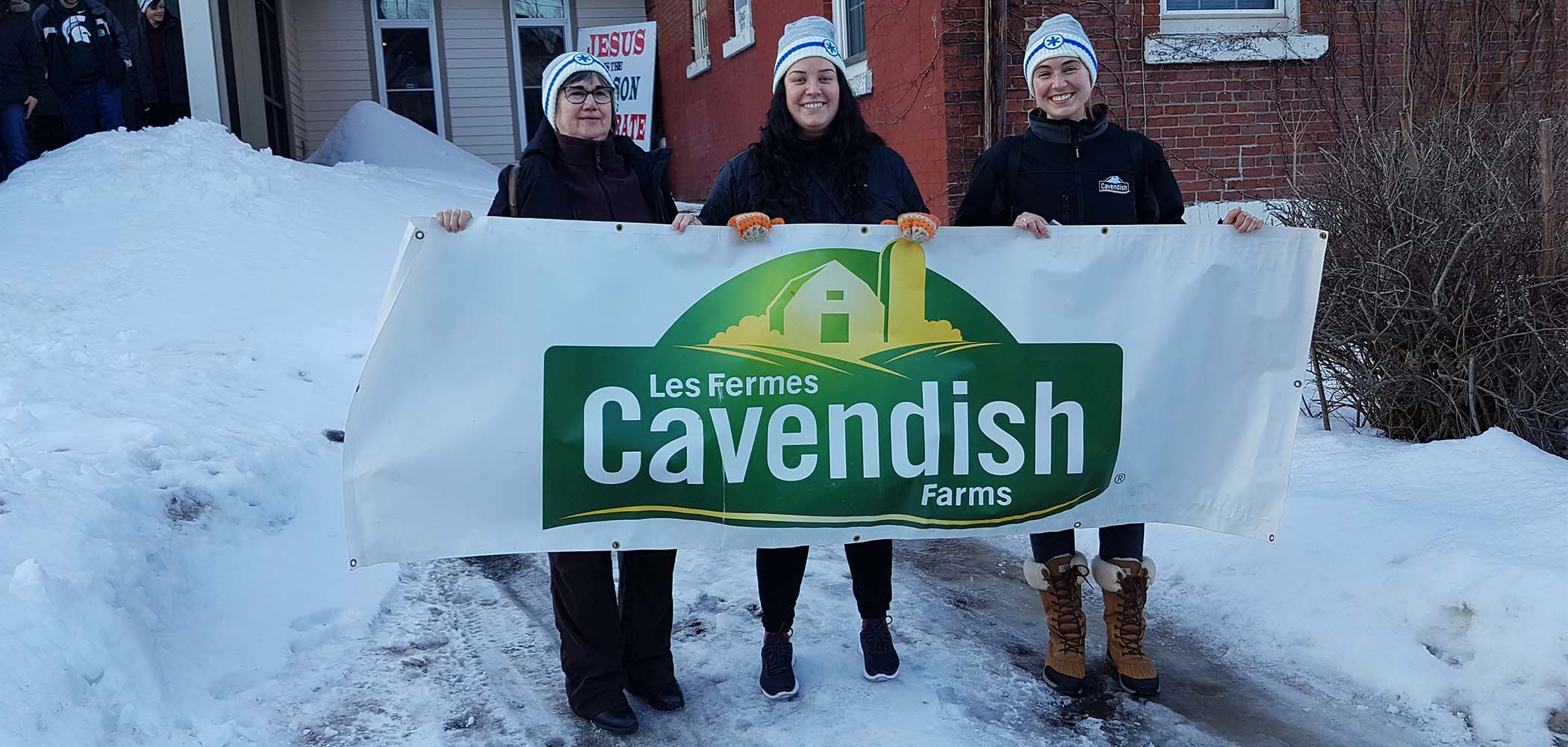 Cavendish Farms employees participate in the Coldest Night of the Year Walk 2020 to help raise funds for Harvest House PEI